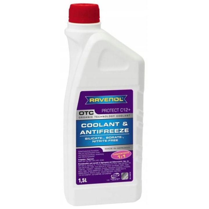 Folyadék a hűtőrendszer tisztítására, RAVENOL, Protect C12+