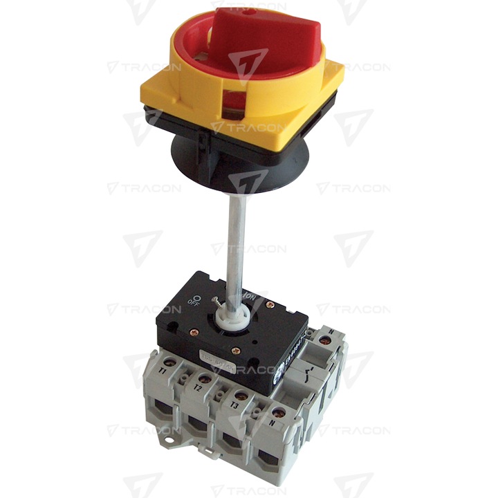 Siguranta automata Tracon Electric TSS-40/4K, 40A, 11kW, rosu, 64x64mm