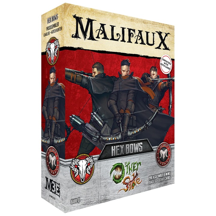 Extensie de joc Malifaux 3rd Edition, Hex Bows, Wyrd Games, 3 carti si modele