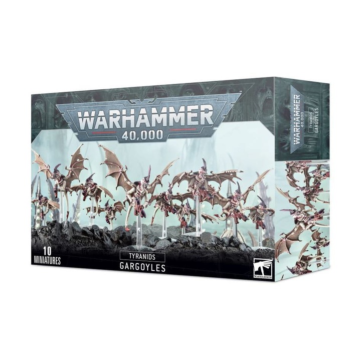 Warhammer 40000 Game Expansion Gargoyles Tyranids Games Workshop 70 Piece Grey