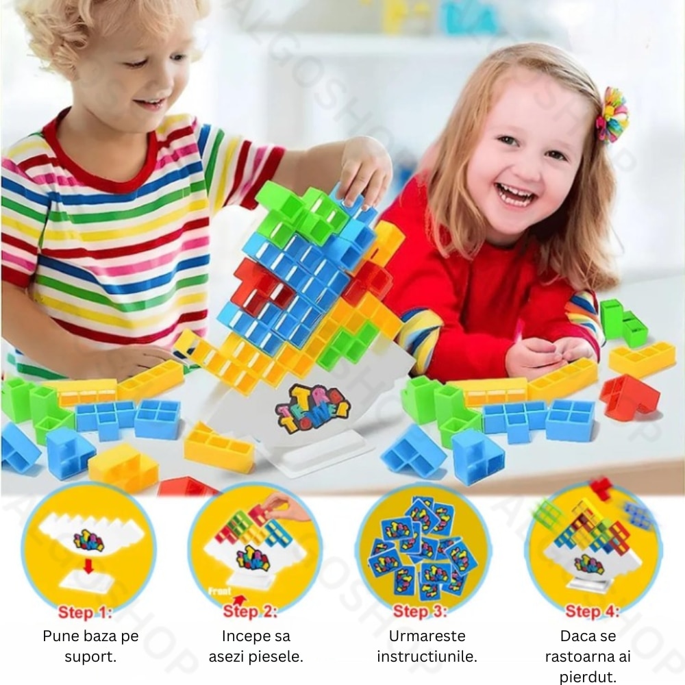 ICEPAPA, Tetra tower, Tetris tower gioco per adulti e bambini, giochi