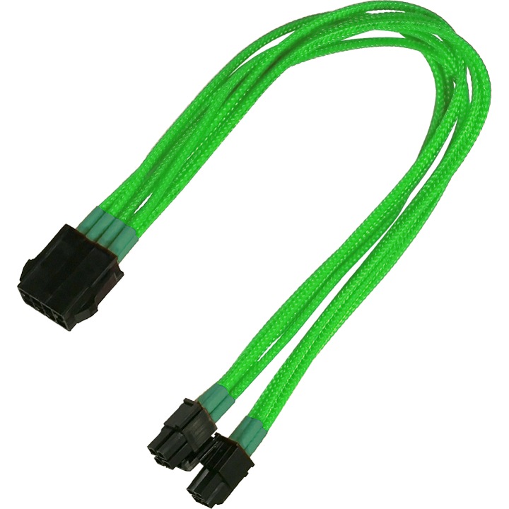 Cablu Nanoxia EPS 8-pin, 30cm, verde neon