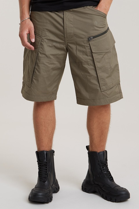 G-STAR, Къс панталон карго Rovic, Сиво-кафяв