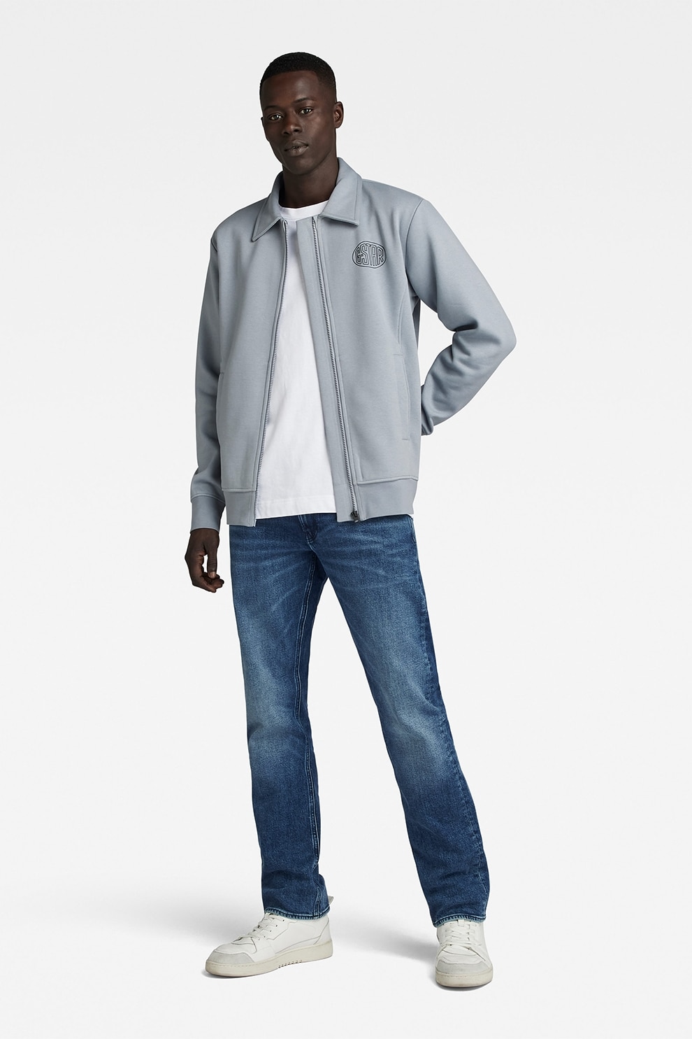 G-STAR, Blugi regular fit Mosa, Albastru, W34-L32