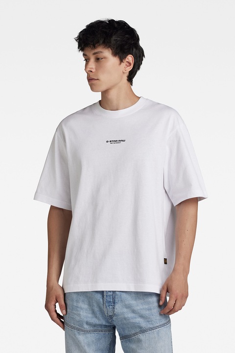 G-STAR, Bő fazonú organikuspamut póló, Fehér