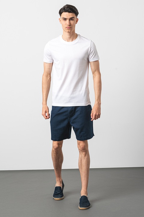 Esprit, Тениска с овално деколте, Бял, XL