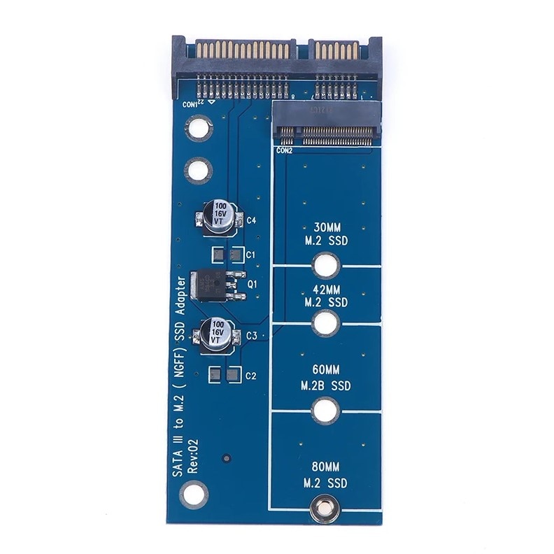 Адаптер M2 SATA3 Raiser M.2 към SATA, SSD M2 към SATA Разширителна ...