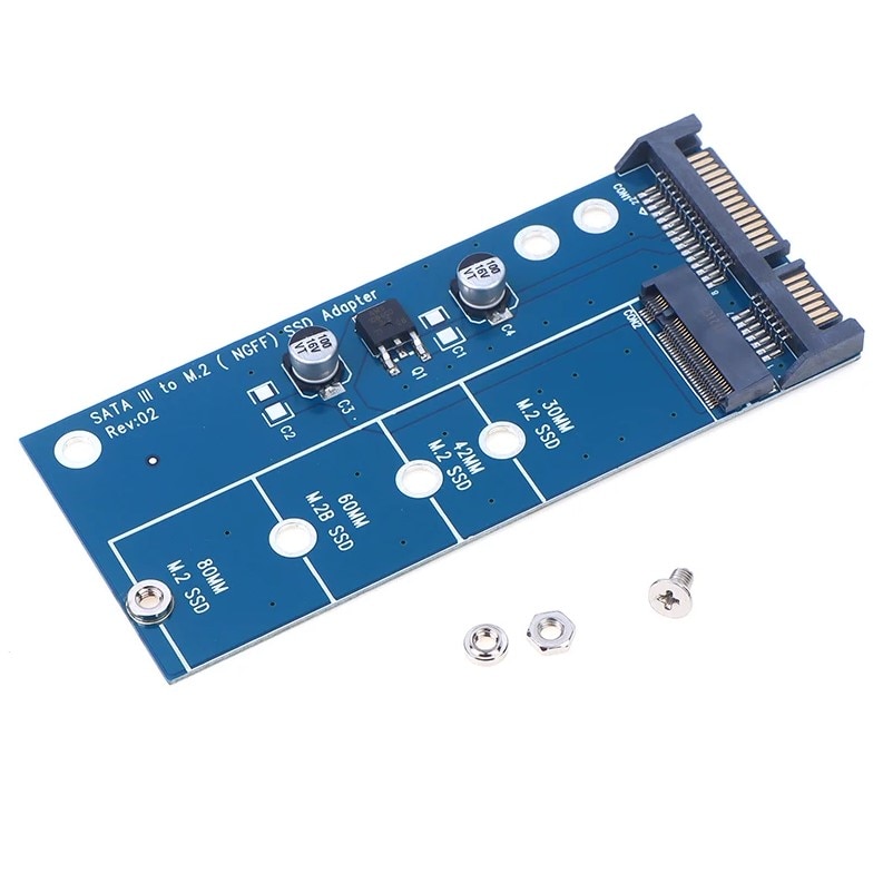 Адаптер M2 SATA3 Raiser M.2 към SATA, SSD M2 към SATA Разширителна ...