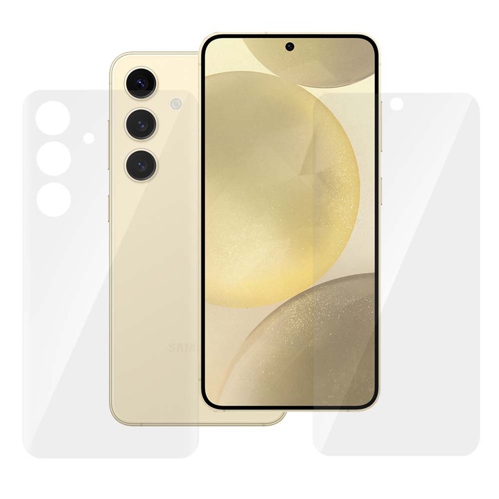 Set 2 folii SILKASE pentru Samsung Galaxy S24 Plus, protectie telefon, silicon regenerabil