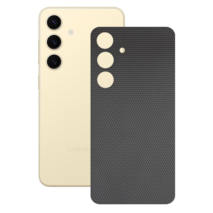 SILKASE bőrfólia, Samsung Galaxy S24 Plus-hoz, mátrix, telefon hátvédő