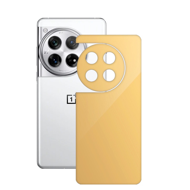 SILKASE bőrfólia, OnePlus 12-hez, bézs, telefon hátvédő