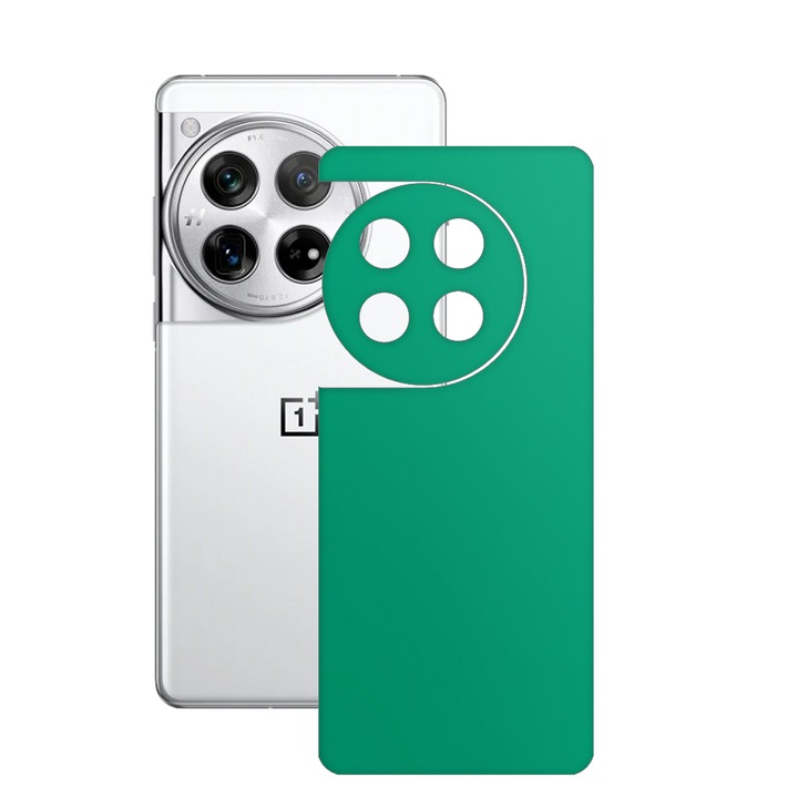 SILKASE bőrfólia, OnePlus 12-hez, matt türkiz, telefon hátvédő