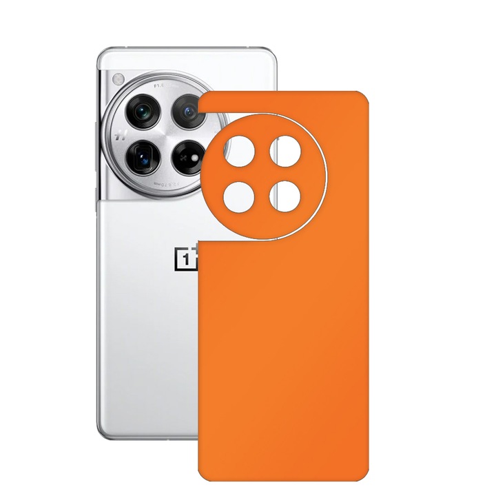 SILKASE bőrfólia, OnePlus 12-hez, matt narancssárga, telefon hátvédő
