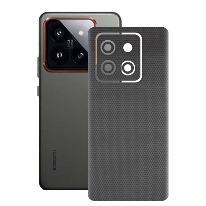 SILKASE bőrfólia, Xiaomi 14 Pro-hoz, mátrix, telefon hátvédő