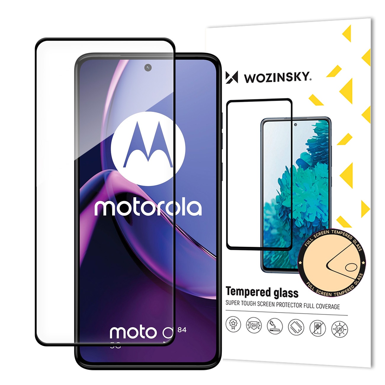 Folie protectie Case Friendly Wozinsky Full Glue Cover compatibila cu Motorola Moto G84 5G Black