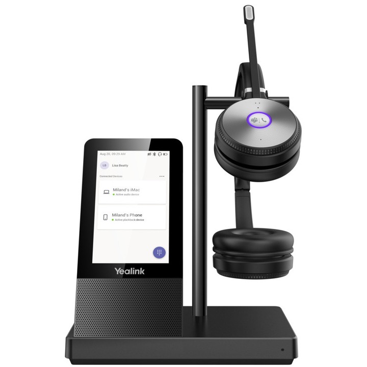 Casca Yealink Dect Headset WH66 Dual Teams