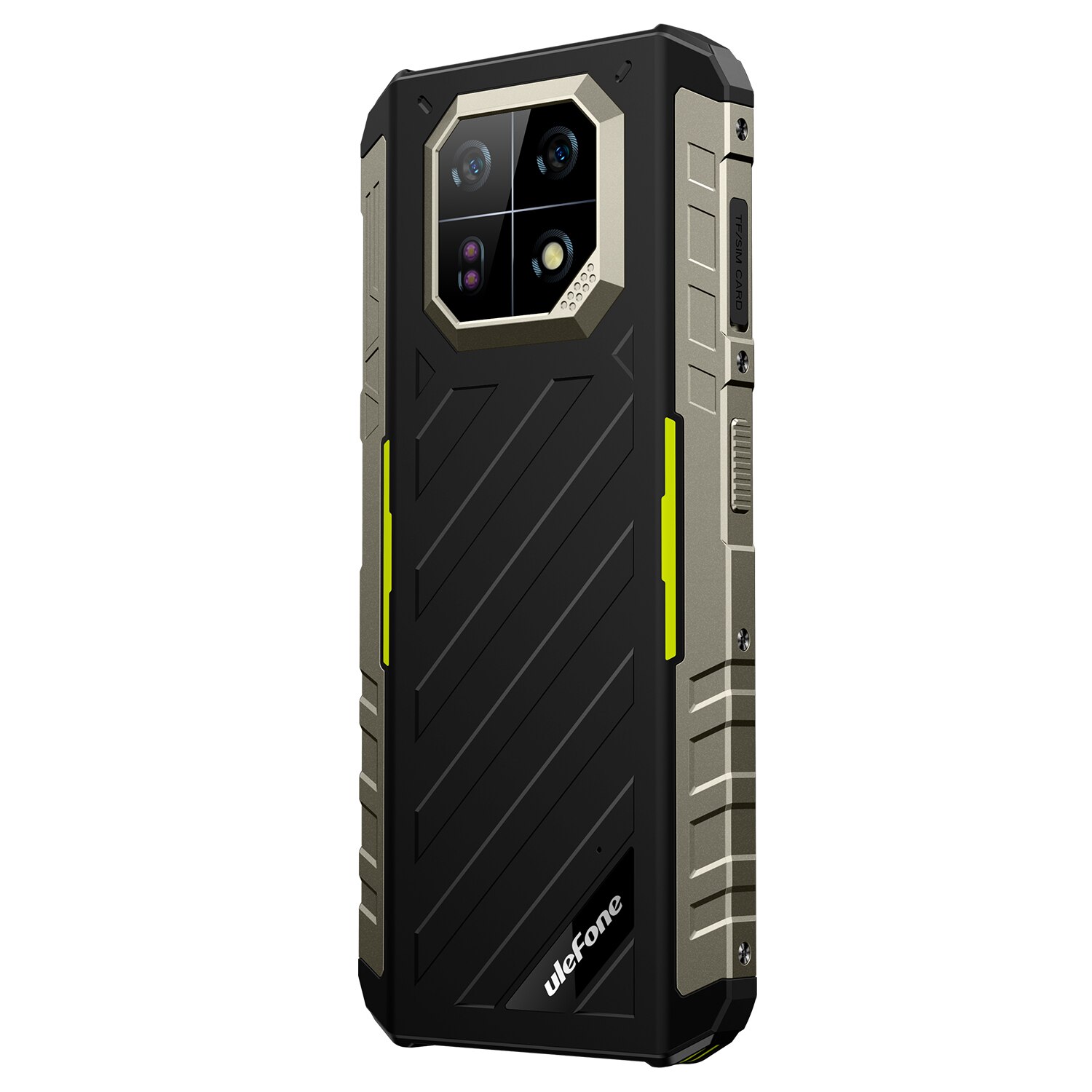 Telefon mobil Ulefone Armor 22 Verde, 4G, IPS 6.58" 120Hz, 64MP, Night Vision, 16GB RAM (8GB + 8GB extensibili), 256GB ROM, Helio G96, NFC, Dual SIM