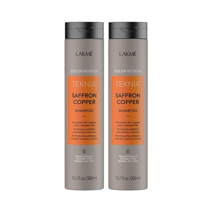 Пакет за медна боядисана коса Lakme Saffron Copper 2 Шампоан 300ml