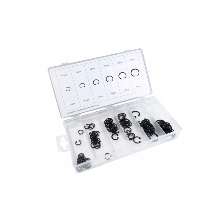 100 belső gyűrű, seeger, fekete