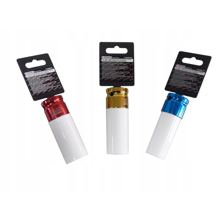 3 db ütőaljzat készlet, Forsage, 1/2", 21 mm, Multicolor