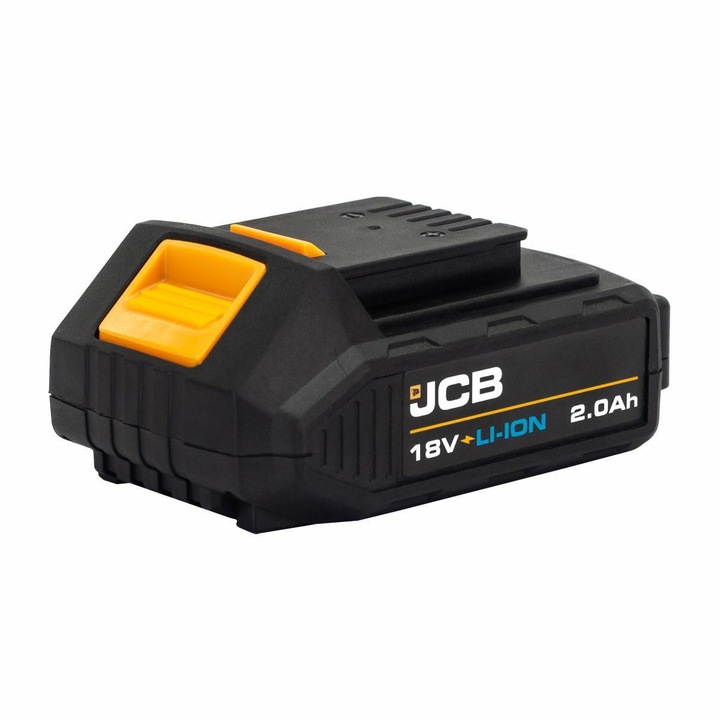 Akkumulátor elektromos szerszámokhoz, JCB, lítium-ion, 18 V, 2 Ah, 37 Wh, fekete / sárga
