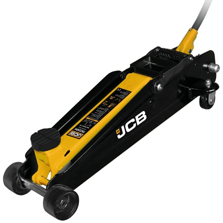 Autóemelő, JCB, acél, 2,25 t, fekete/narancs