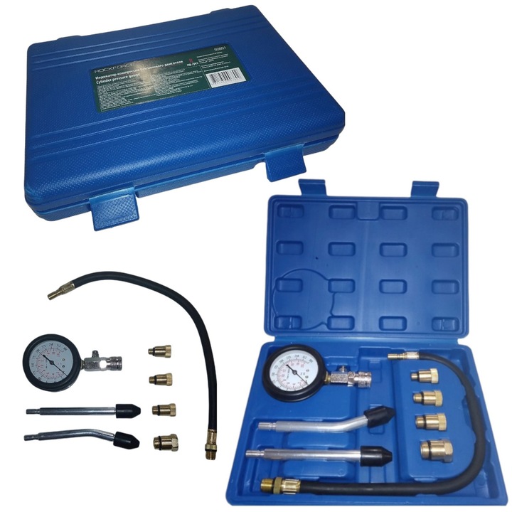 Tester nivel compresie benzina, Rock Force, 0-20 bar