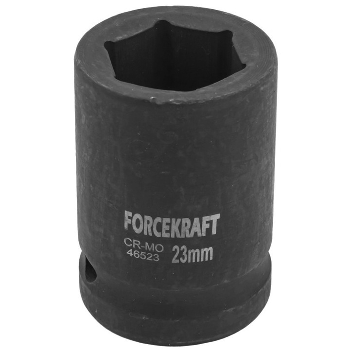 Ütvecsavarozó dugókulcs, Forcekraft, fém, 23 mm