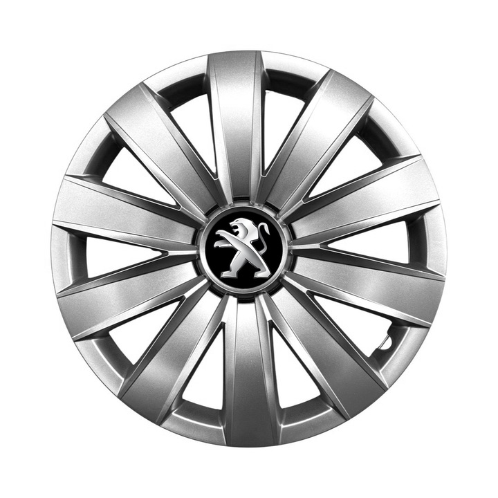 Комплект от 4 броя R16 AutoSSF капачки за джанти, подходящи за 16 цолови джанти, за PEUGEOT, модел 421