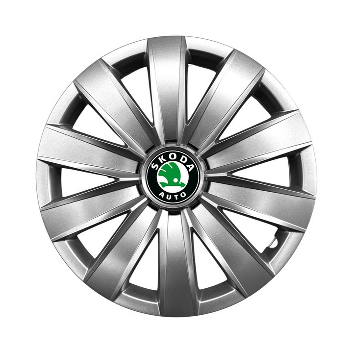 Set 4 Capace Roti R16 AutoSSF ®, Potrivite Jantelor de 16 inch, pentru SKODA, Model 421