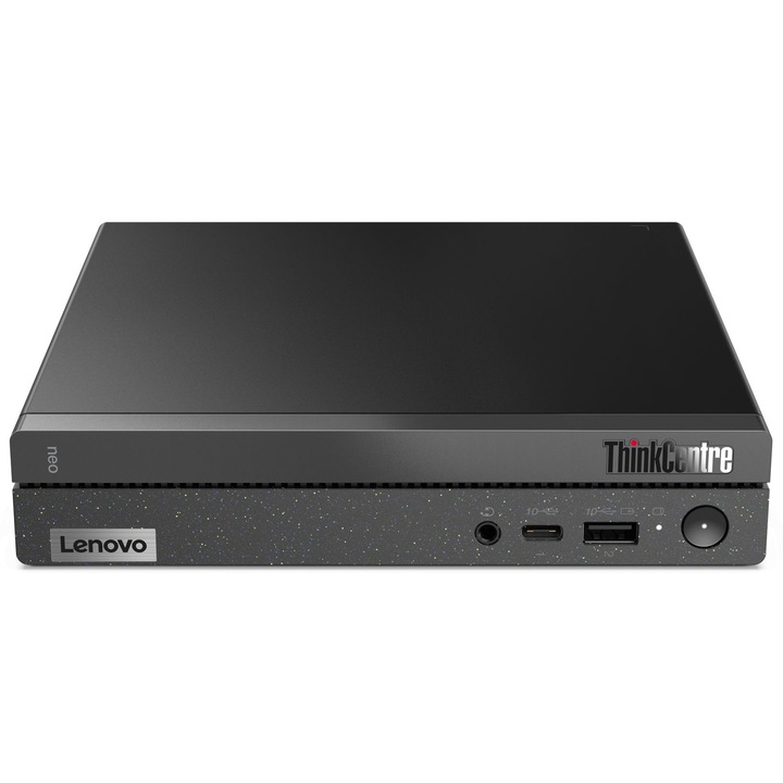 Настолен компютър Lenovo ThinkCentre neo 50q Gen 4, Процесор Intel Core i3-1215U (0.9/4.4GHz, 10M), 8 GB, Поддържа 2.5" SSD/HDD, 256 GB SSD M.2 NVMe, Intel UHD Graphics, Free DOS