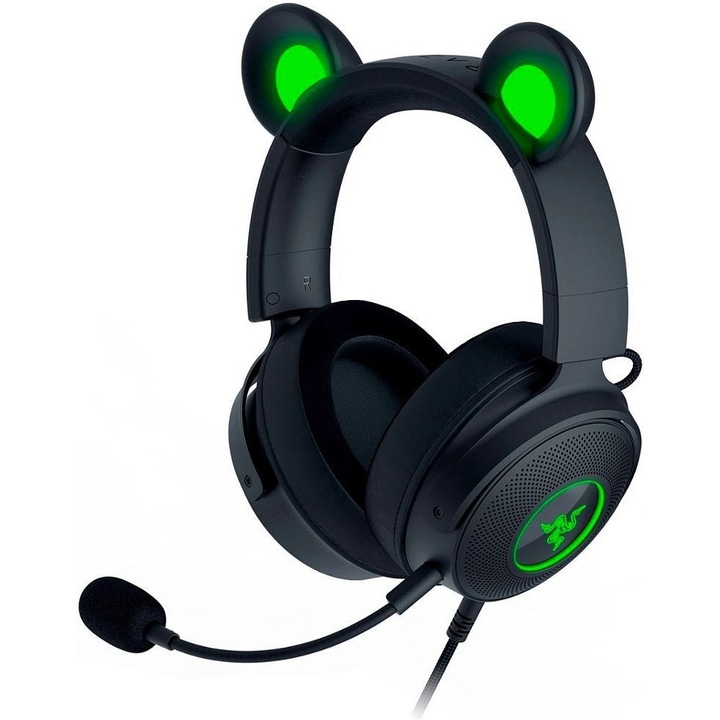 Слушалки Gaming Razer Kraken Kitty Edition V2 Pro, 7.1 Surround, Черен