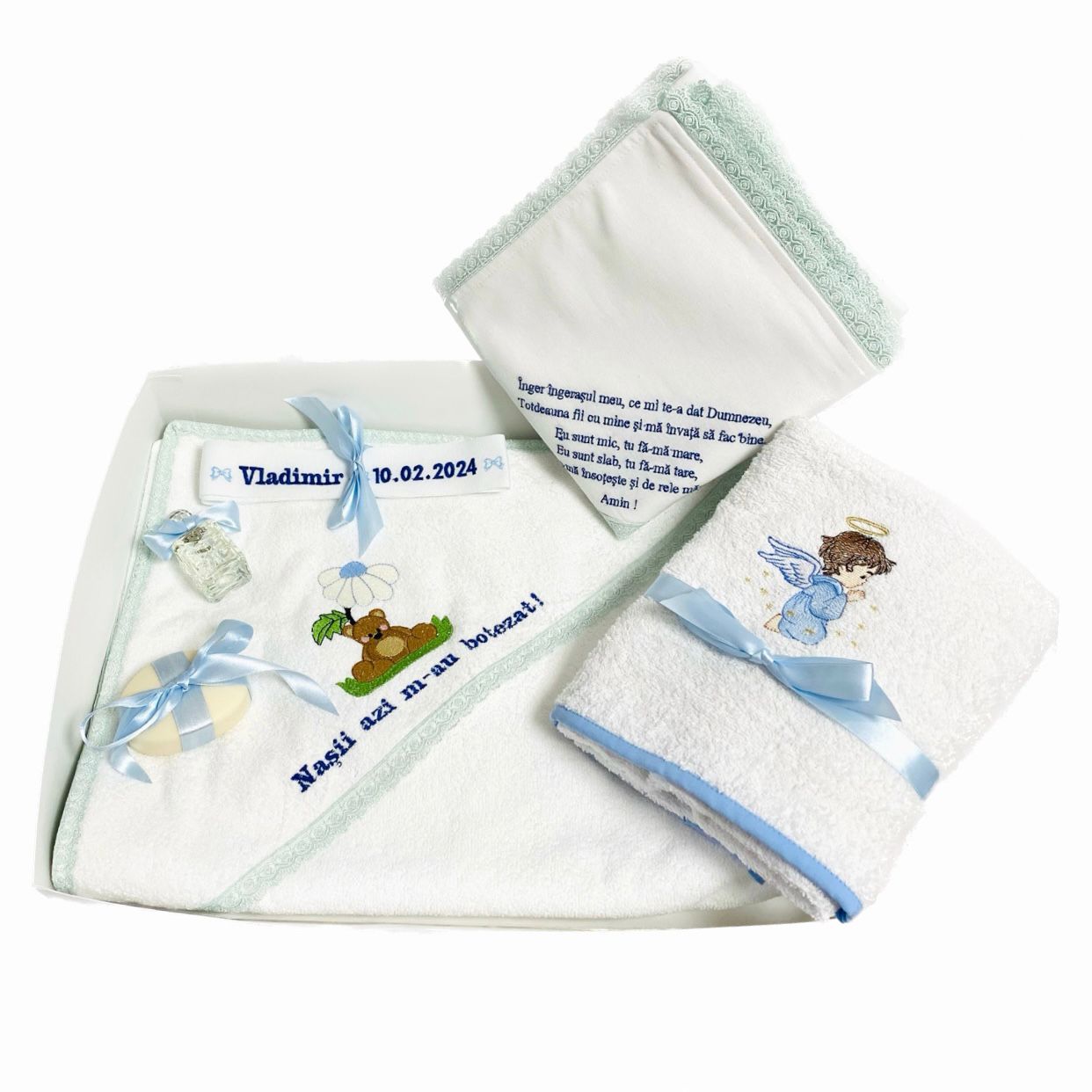 trusou-botez-baiat-6-piese-in-cutie-eleganta-brodat-ursulet-cu-fasa