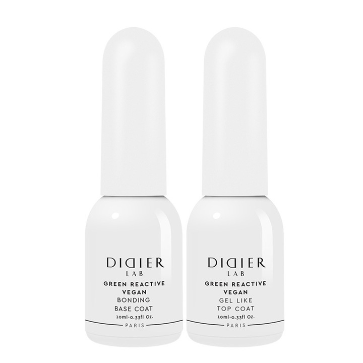 Set de lacuri de unghii vegane Base and Top Set Didier Lab, 2 buc