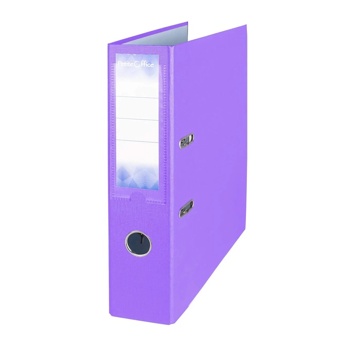 Biblioraft 75mm, Petite office, carton 1200gsm, coperta din PP, mov