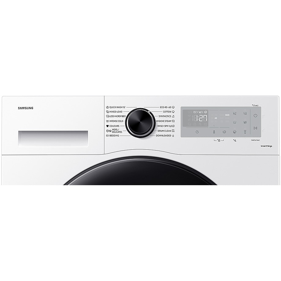 Masina de spalat rufe Samsung WW90CGC04DAHLE, 9 kg, 1400 rpm, Clasa A, Eco Bubble, Digital Inverter, WiFi SmartThings, AI Energy, Alb