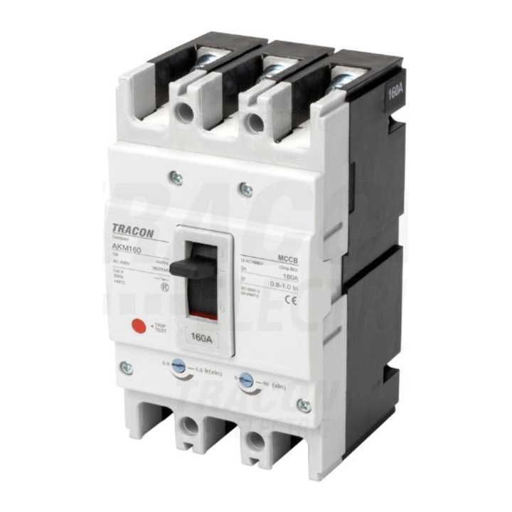 Електрически предпазител, Tracon Electric, 3P, 400V, 180A, Бял/Черен