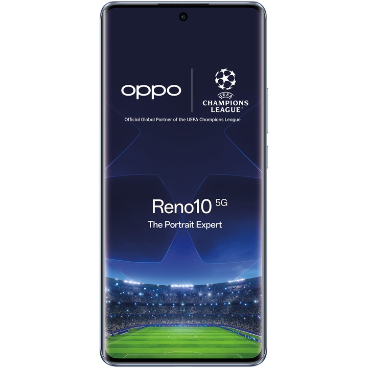 Смартфон OPPO Reno10 UEFA Champions League Edition, 256GB, 8GB RAM, 5G, Ice Blue