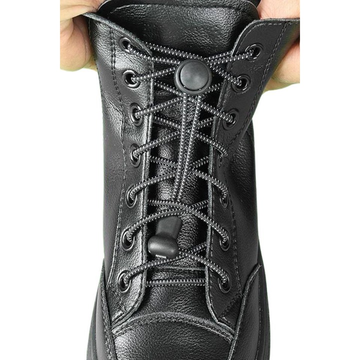 Sireturi reglabile fara legare cu sistem de prindere - Gri