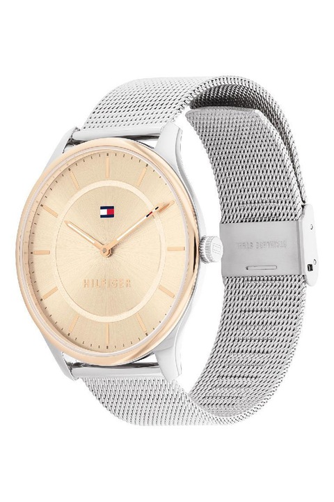 Tommy Hilfiger, Кварцов часовник от неръждаема стомана, Сребърен