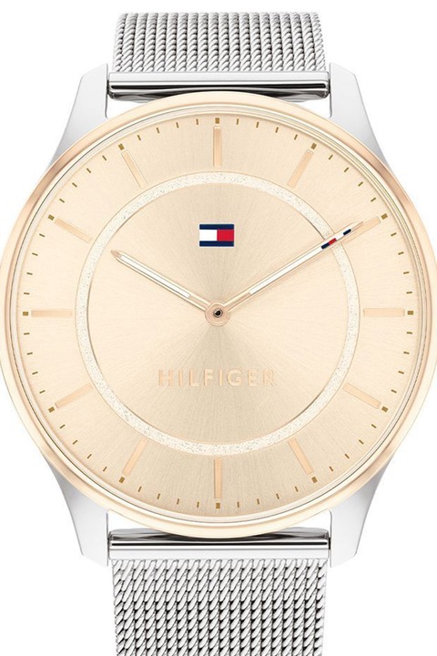 Tommy Hilfiger, Кварцов часовник от неръждаема стомана, Сребърен