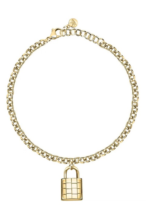 Morellato, Bratara ajustabila cu talisman cu lacat, Auriu