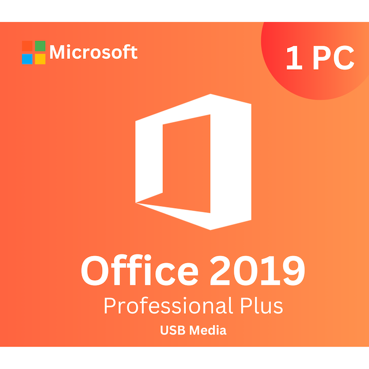 Microsoft Office 2019 Pro Plus Retail, Licenta permanenta