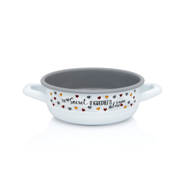 Bol clasic emailat diametrul 16 Metalac