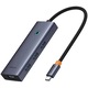 Hub Baseus UltraJoy Series 6-Porturi Docking Station USB-C Gri