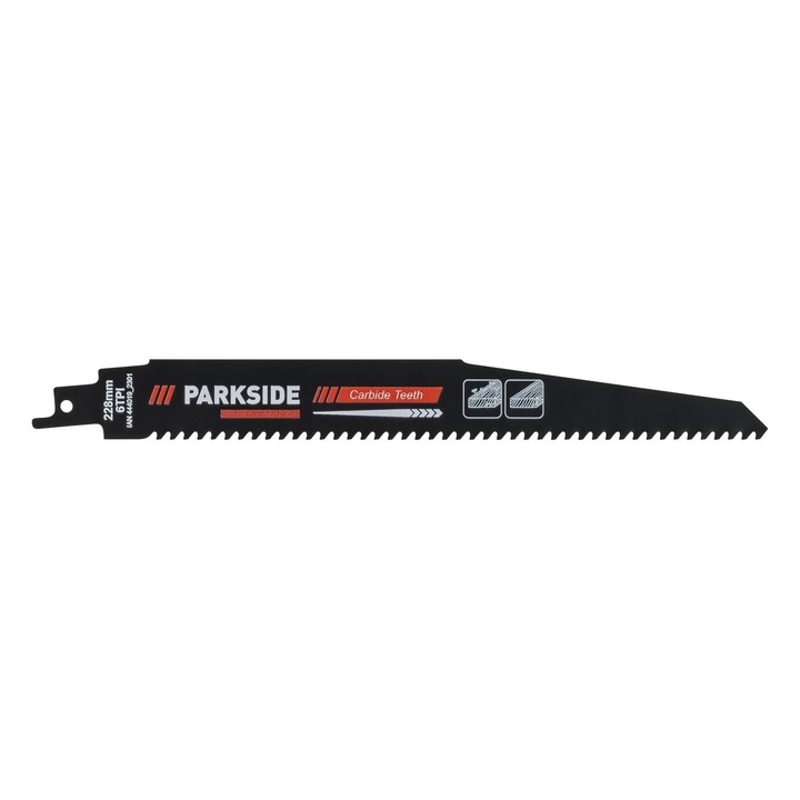 Panza de fierastrau sabie universala PARKSIDE PERFORMANCE Pentru taieri precise in lemn cu suruburi si cuie