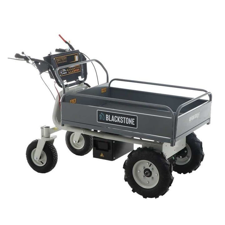 Carucior electric Blackstone BS-Car, putere 1000W, 4 x baterii 12V, 25Ah, 500Kg, 2 viteze, basculabil