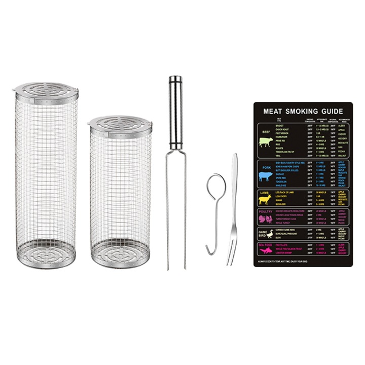 Grill edénykészlet, WEPZSXO, Rozsdamentes acél, Ezüst