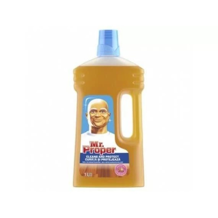Разтвор за паркет Mr Proper Almond Oil, 1л