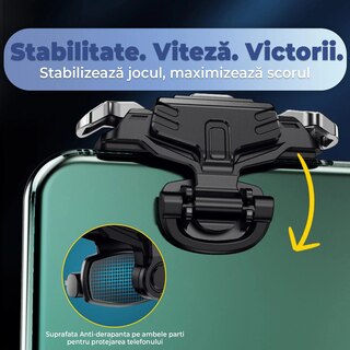 Supporto Gamepad Telescopico Per Telefono 3-in-1 – Braccio Elastico Fino A 18 Cm, Ventosa Pieghevole, Per Smartphone 4.5-6.5 Pollici